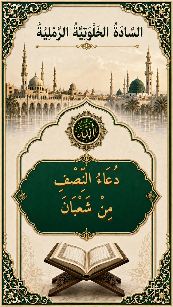 غلاف دُعَاءُ النِّصْفِ مِنْ شَعْبَانَ