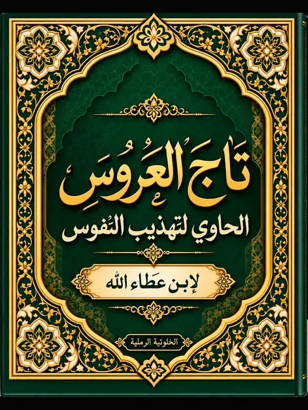 غلاف تاج العروس الحاوي لتهذيب النفوس
